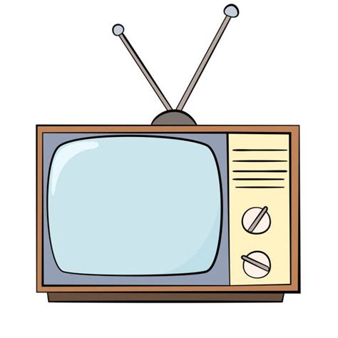 Cartoon Of The Old Tv Illustrations Royalty Free Vector Graphics