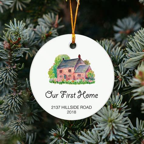 Our First Home Ornament Personalized Ornament Housewarming Etsy