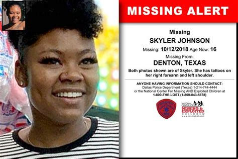 Texas Skyler Johnson Missing Kids Missing And Exploited Children