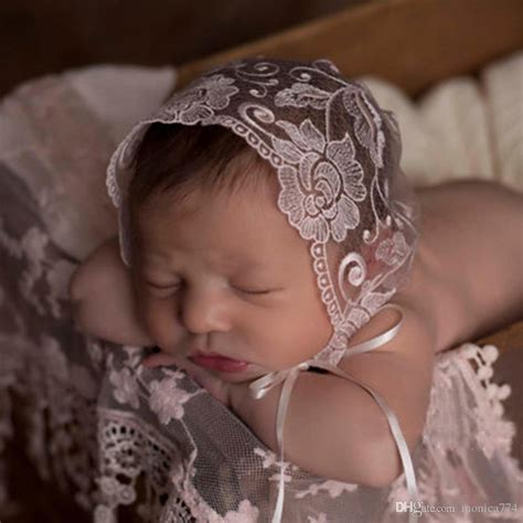 Newborn Baby Girls Boys Lace Hats Count Caps Photo Costume Photography