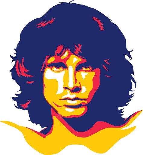 Jim Morrison · The Doors · Music Illustration Vector Art In 2019 Pop