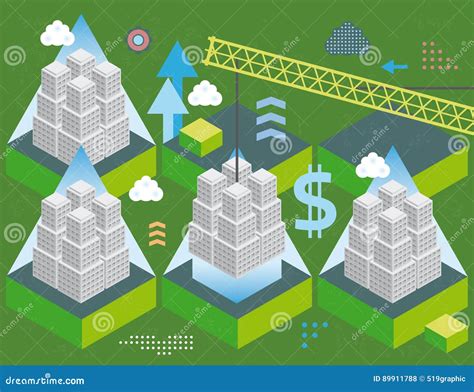 Building Economy Sector Stock Vector Illustration Of Industry 89911788