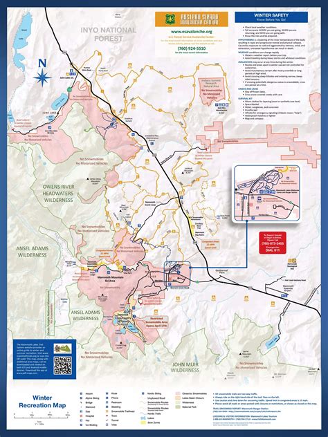 Mammoth Lakes Snowmobile Trail Map Aso Mammoth