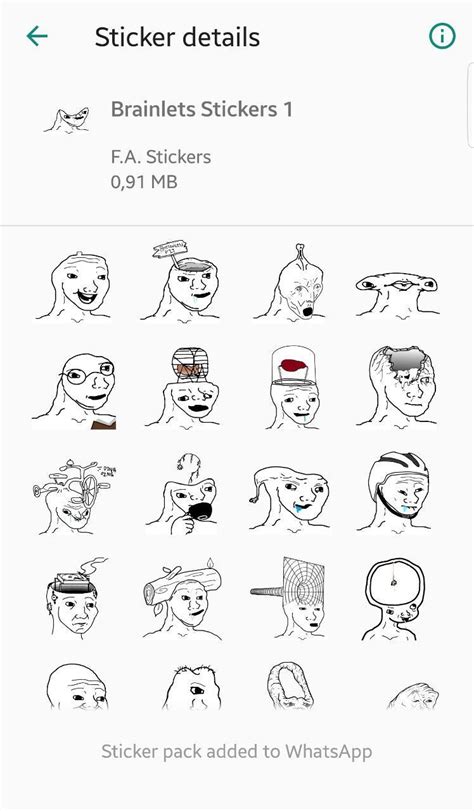 Brainlet Meme Stickers Wastickerapps For Android Apk Download