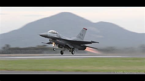 Usaf F 16 Full Afterburner Takeoff And Display Avalon 2015 Youtube