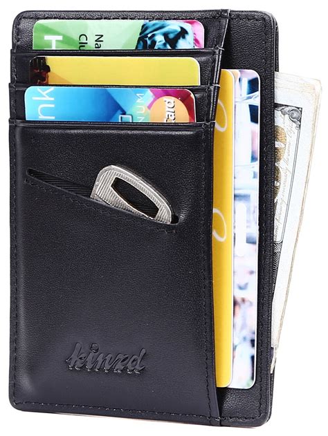 Mens Slim Wallet Rfid Front Pocket Wallet Minimalist Secure Thin Credit