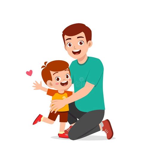 Cute Boy Dad Hug Stock Illustrations 987 Cute Boy Dad Hug Stock