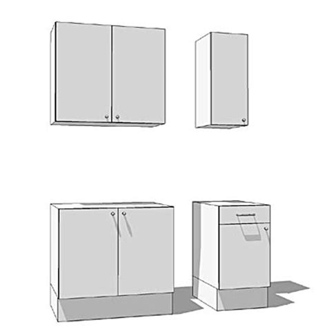 The door can be mounted either to the left or right and when opened reveals shelving inside. IKEA Faktum Cabinets set 3D Model - FormFonts 3D Models & Textures