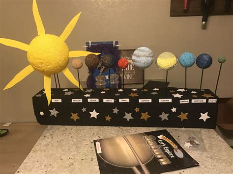 The sun is a gigantic star that is made up of hot gases called plasma. Solar system 3rd grade project #solarsystemproject # ...