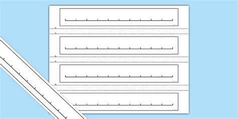 Printable Number Line To 10 Blank Math Template Twinkl