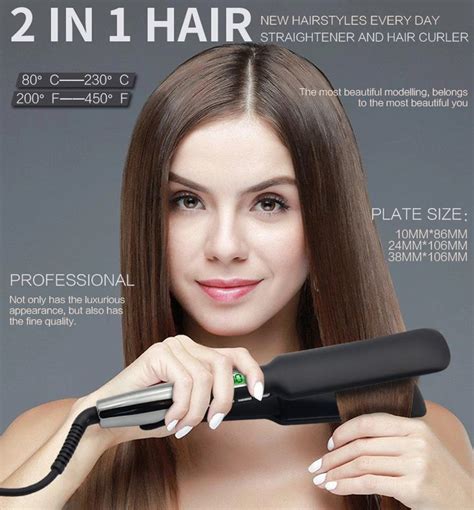 Hair Salon Equipment Lcd Display Dual Voltage Private Label Ceramic Flat Iron Hair S Hair