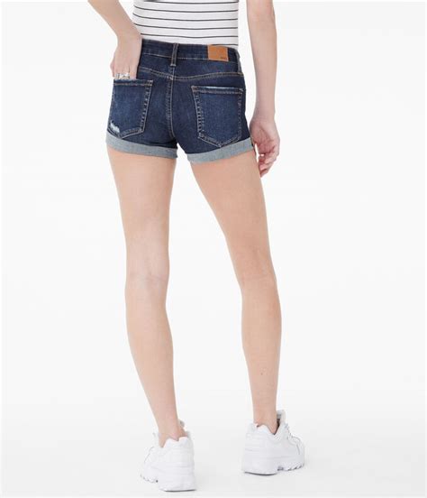Premium Seriously Stretchy Low Rise Denim Shorty Shorts