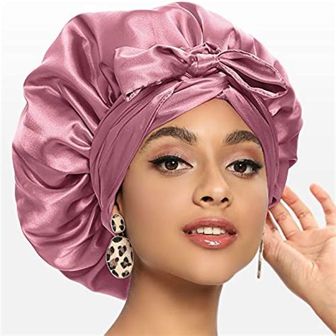 Satin Bonnet For Black Women Silk Bonnet For Curly Hair Wraps For