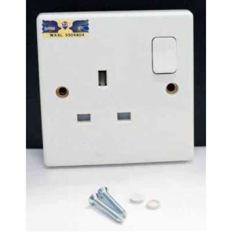 13a Single Pvc Pin Switch Socket Outlet Sirim Approved Made In