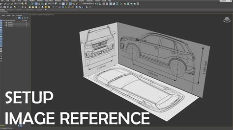 How To Set Up Reference Image 3ds Max 2021 Blueprint Tutorial Youtube