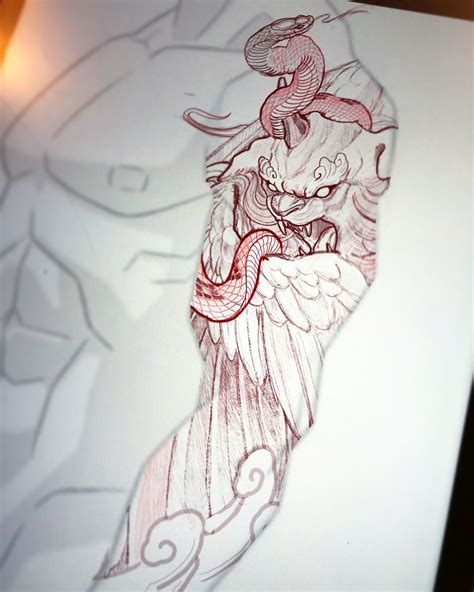 Work In Progress The Mighty Pixiu Protector Of Wealth Chronicink Torontotattoos