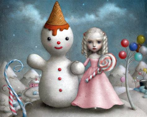 Winter Candy Dress Nicoletta Ceccoli Luminos Craciun Sweets Ice Cream Hd Wallpaper Peakpx