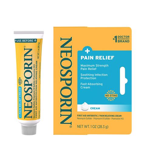 Neosporin Pain Relief Dual Action Cream 1 Oz Buy Online In United