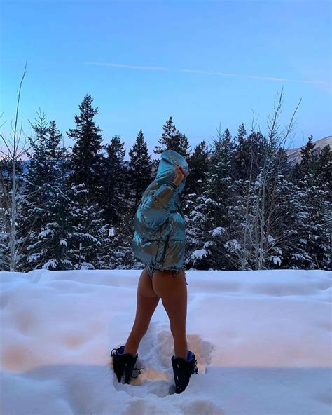 Kourtney Kardashian For Bikini Photoshoot In Alps