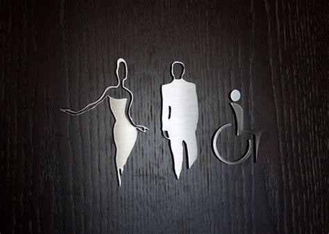 We Are Loving These Elegant Restroom Sign Designs Custom Signs Are A