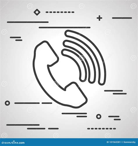 Telephone Receiver Icon Stock Vector Illustration Of Aged 101563281