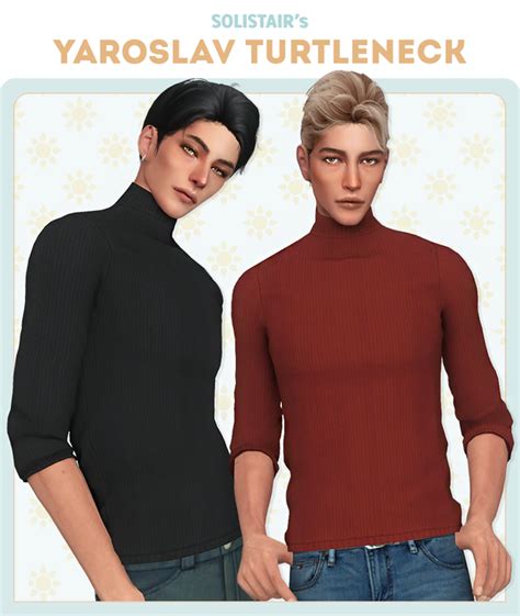 Yaroslav Turtleneck Solistair Sims 4 Male Clothes Sims 4 Men