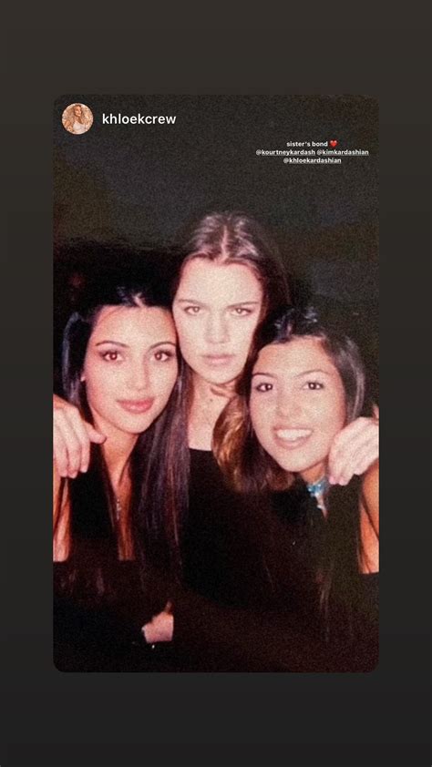 khloe kardashian looks unrecognizable in throwback photo with sisters kim and kourtney just showbiz
