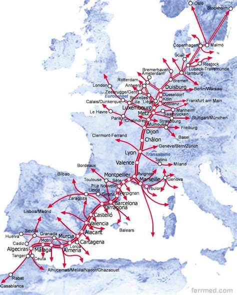 Trenes Europa Mapa