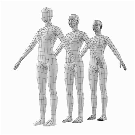 Haz tu selección entre imágenes premium sobre human body women de la más alta calidad. Female Base Mesh Natural Proportions in A-Pose 3D Model ...