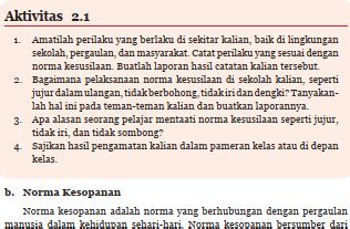 √ KUNCI JAWABAN PKN Kelas 7 Halaman 38 aktivitas 2.1 bab 2 - Ilmu Edukasi