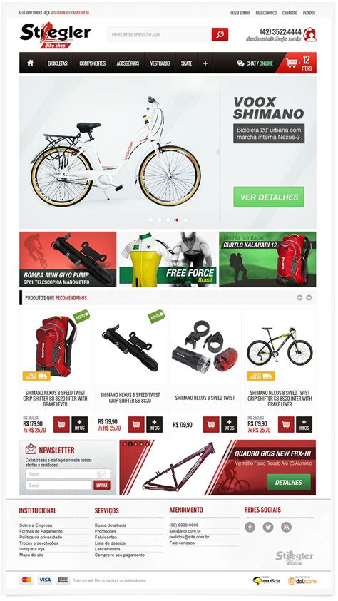 There are bike shops and then there are bike shops; Cliente: Stiegler Bike Shop Serviço: Layout Personalizado ...