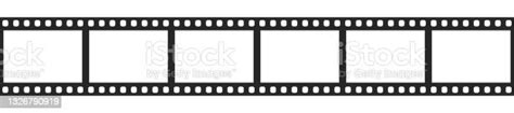 Cinema Filmstrip Roll On White Background Blank Negative Film 35mm Film