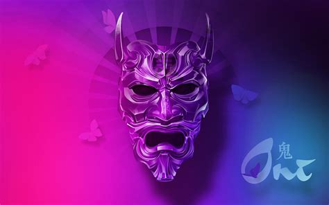 Download Oni Mask 2560x1080 Resolution Hd 4k Wallpaper