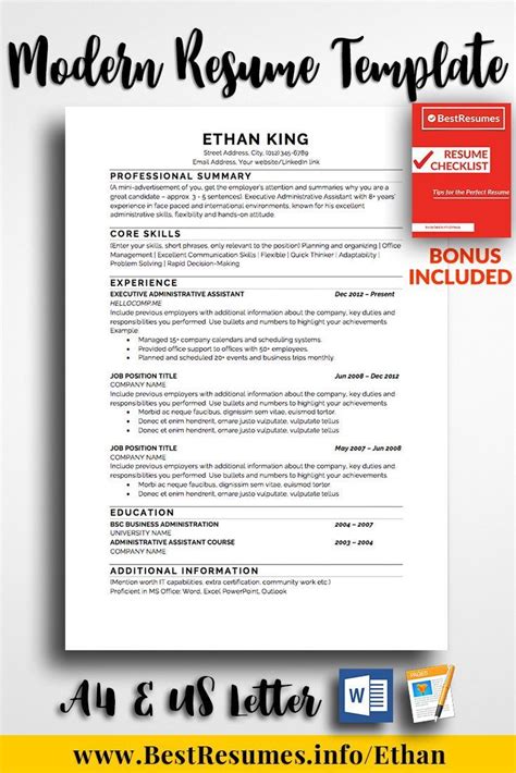 Land The Job With This Simple Resume Template One Page Resume