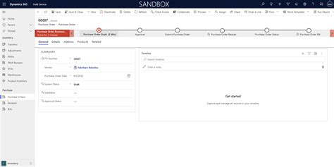 Create A Purchase Order Dynamics 365 Field Service Microsoft Learn