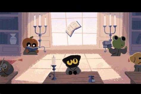 Submitted 5 months ago by purpleseji. The Adorable Cat From the Halloween Google Doodle Game Has ...