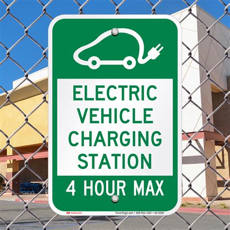 Electric Vehicle Charging Station Sign