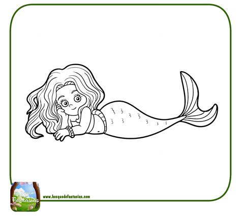 Dibujos De Sirenas Bonitas Sirenas Para Colorear Infantiles
