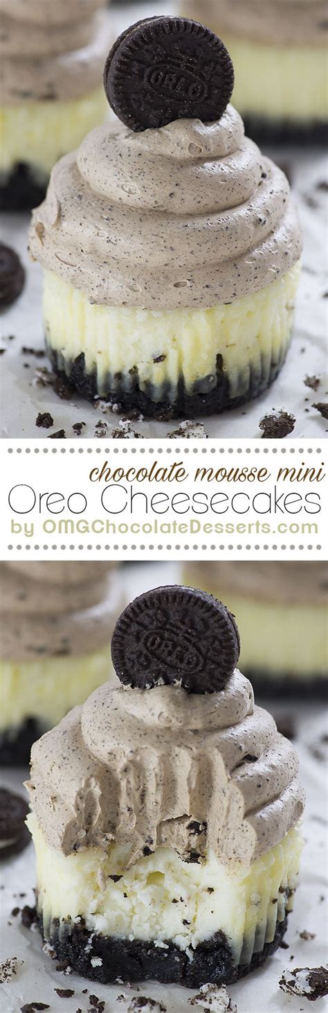 Mini cheesecakes on top of a oreo cookie crust topped with peppermint infused cool whip. 1233 best images about Kuchen, Kekse und Torten on ...