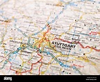 Map of Stuttgart Stock Photo - Alamy