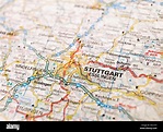 Map of Stuttgart Stock Photo - Alamy