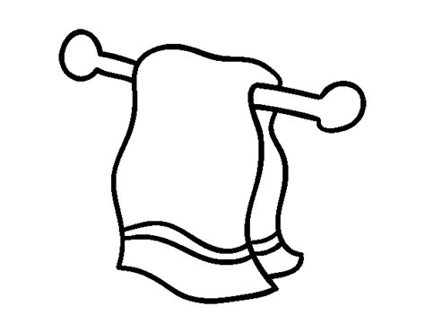 Towel Coloring Page