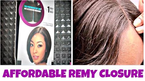 A Very Affordable Closure 100 Remy Invisible Part By Hollywood Youtube