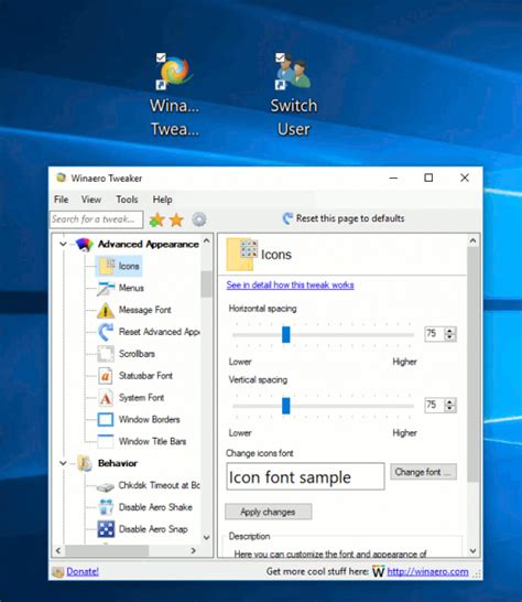 Windows 10 has made life of those with light sensitivity and computer eye strain issues more difficult. Change Icon Text Size in Windows 10 Creators Update - Winaero