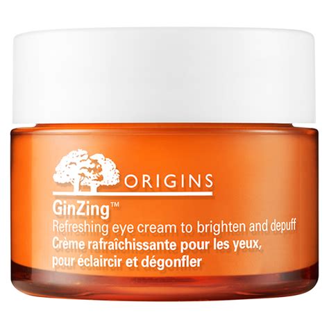 Overview of origins ginzing eye cream this is a brightening eye cream infused with ginseng and coffee beans to help minimize dark circles and puffiness. Origins GinZing Refreshing Eye Cream