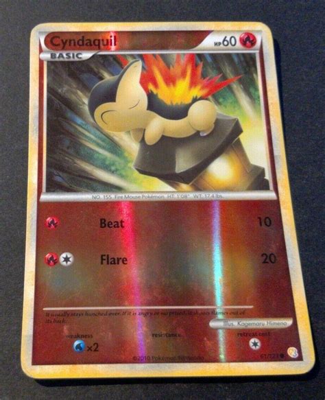 Cyndaquil Reverse Holo 61 Prices Pokemon Heartgold And Soulsilver Pokemon Cards