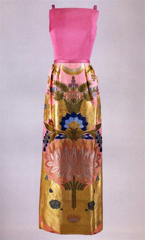 Pink And Gold Evening Dress And Cape All Artifacts The John F Kennedy Presidential Library