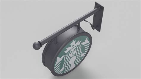 Starbucks Coffee Sign 3d Turbosquid 2053499