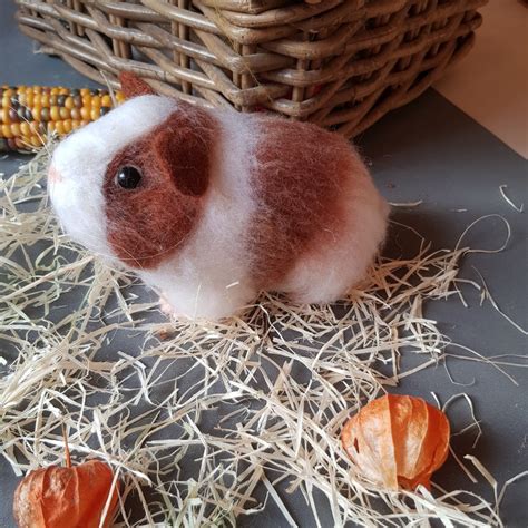 Realistic Guinea Pig Toy Plush Cavy Toy Stuffed Cute Guinea Etsy