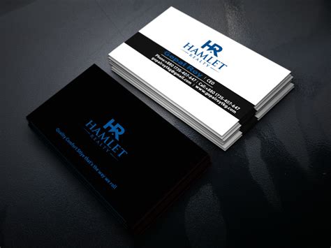 I will do Creative corporate minimalist business card design for $1 